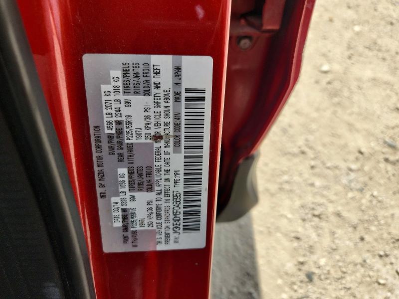 54063376 :رقم المزاد ، JM3KE4DY6F0456957 vin ، 2015 Mazda Cx-5 مزاد بيع