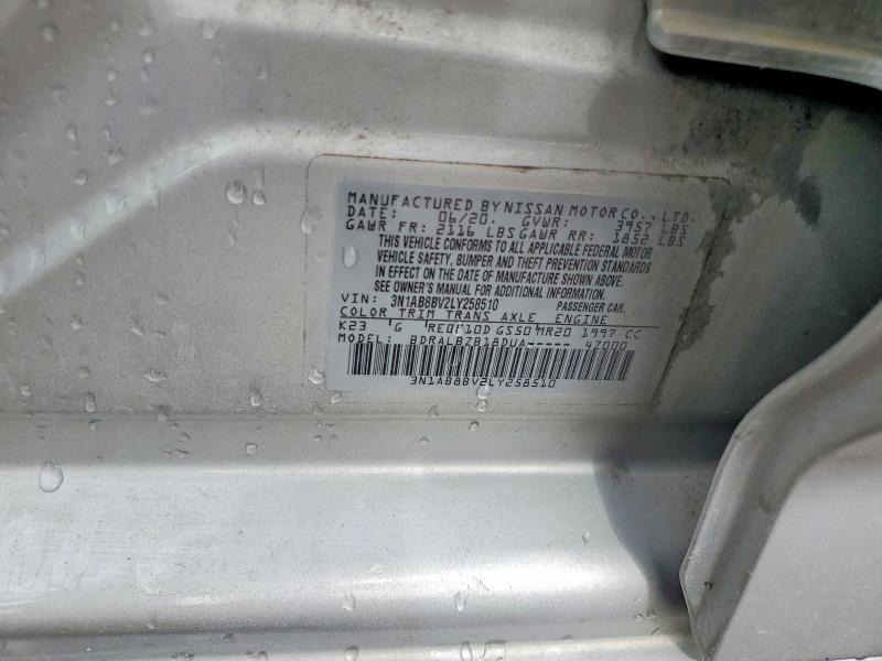 Продажа на аукционе авто 2020 Nissan Sentra, vin: 3N1AB8BV2LY258510, номер лота: 54727846
