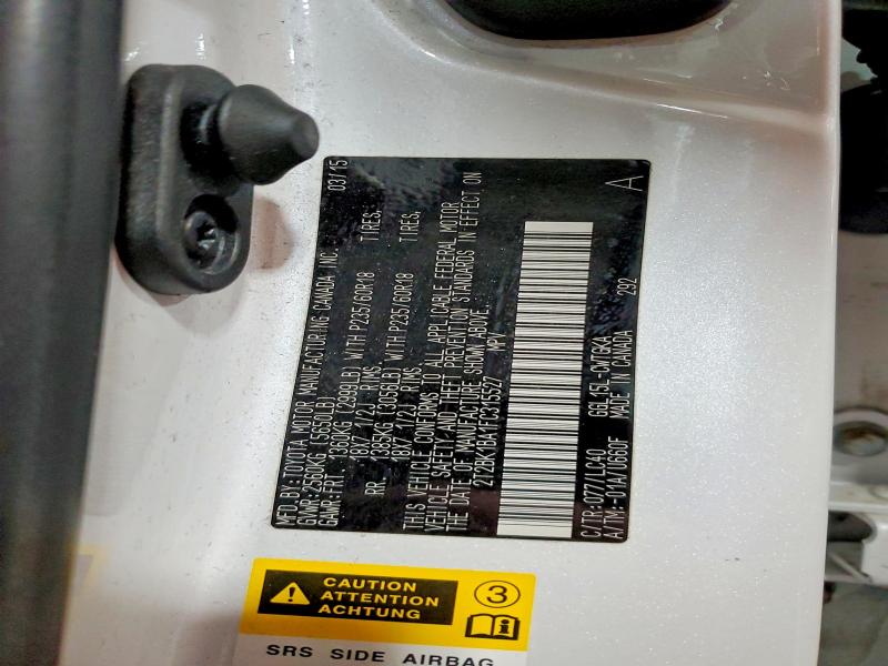 Продажа на аукционе авто 2015 Lexus Rx 350, vin: 2T2BK1BA1FC315527, номер лота: 55385176