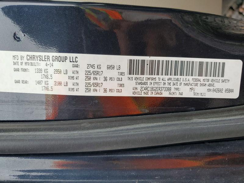 Продажа на аукционе авто 2014 Chrysler Town & Country, vin: 2C4RC1BG2ER373388, номер лота: 54043836