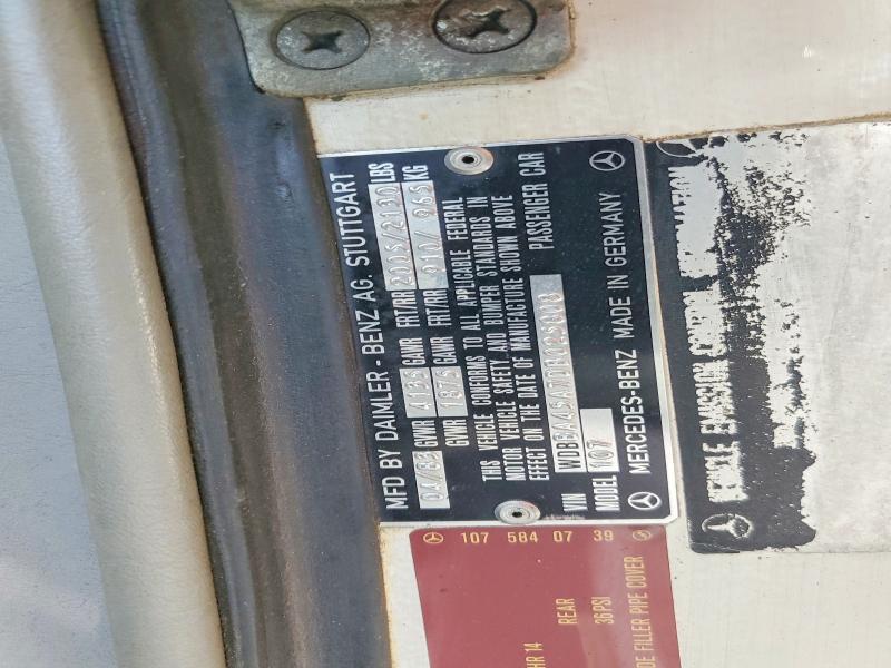 Aukcja sprzedaży 1983 Mercedes-benz 380, vin: WDBBA45A70B025808, numer aukcji: 55017396