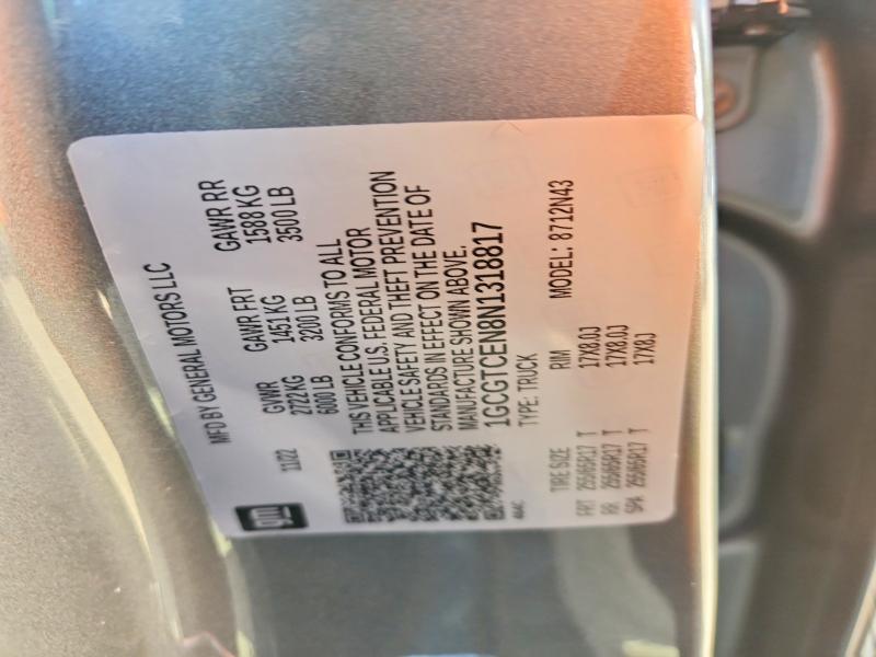 51775026 :رقم المزاد ، 1GCGTCEN8N1318817 vin ، 2022 Chevrolet Colorado مزاد بيع