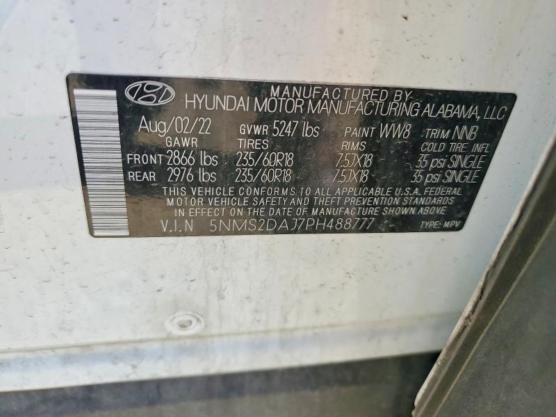 Продаж на аукціоні авто 2023 Hyundai Santa Fe, vin: 5NMS2DAJ7PH488777, номер лоту: 55509446