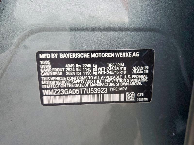 Продаж на аукціоні авто 2026 Mini Countryman, vin: WMZ23GA05T7U53923, номер лоту: 52138196