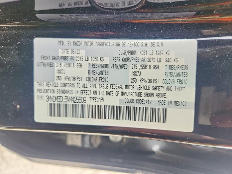 Продажа на аукционе авто 2022 Mazda Cx-30, vin: 3MVDMBDL5NM425609, номер лота: 52730896