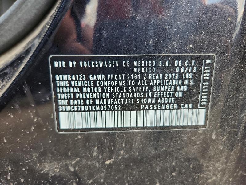 Aukcja sprzedaży 2019 Volkswagen Jetta, vin: 3VWC57BU1KM097052, numer aukcji: 53365986
