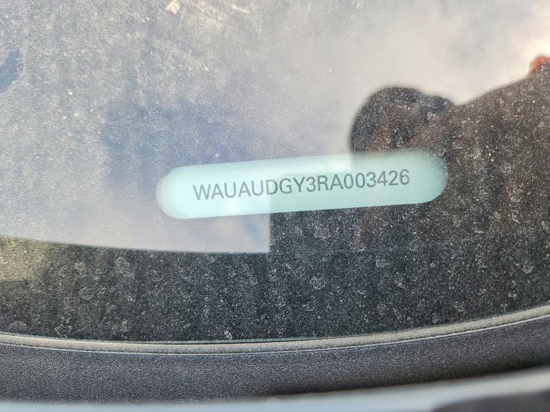 Aukcja sprzedaży 2024 Audi A3, vin: WAUAUDGY3RA003426, numer aukcji: 53326036