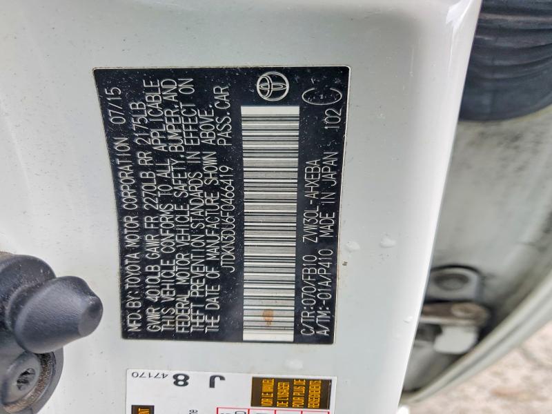 Aukcja sprzedaży 2015 Toyota Prius, vin: JTDKN3DU6F0466419, numer aukcji: 53564896