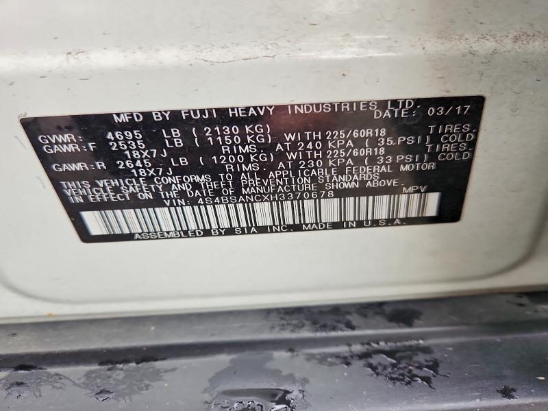 Продаж на аукціоні авто 2017 Subaru Outback, vin: 4S4BSANCXH3370678, номер лоту: 55250526
