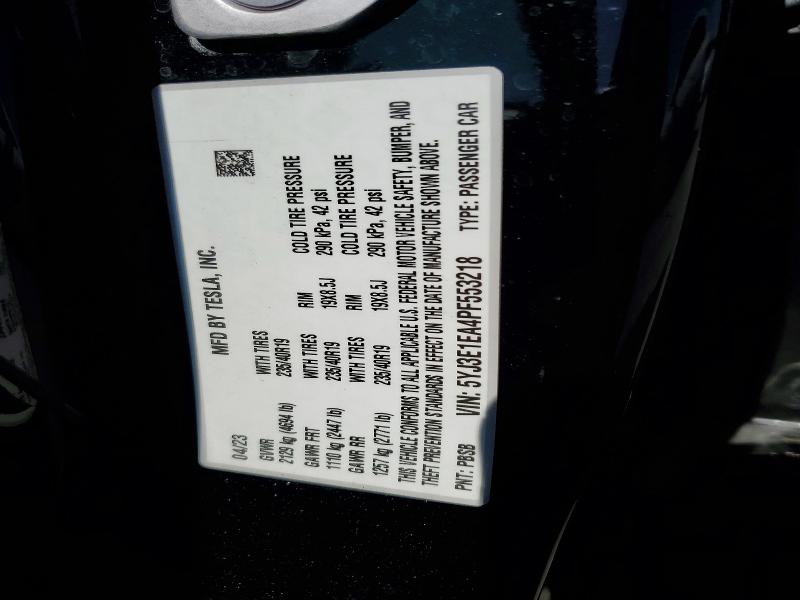 2023 Tesla Model 3 მანქანა იყიდება აუქციონზე, vin: 5YJ3E1EA4PF553218, აუქციონის ნომერი: 53297566