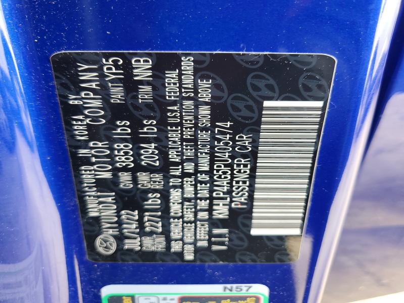Продажа на аукционе авто 2023 Hyundai Elantra, vin: KMHLP4AG5PU405474, номер лота: 53742676