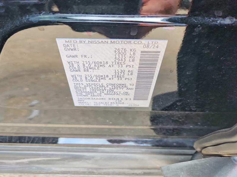 54786076 :رقم المزاد ، 5N1DR3AA0RC304131 vin ، 2024 Nissan Pathfinder مزاد بيع