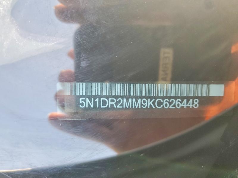 53939166 :رقم المزاد ، 5N1DR2MM9KC626448 vin ، 2019 Nissan Pathfinder مزاد بيع