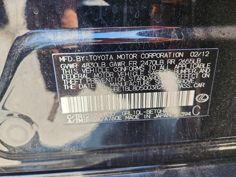 Продажа на аукционе авто 2013 Lexus Gs, vin: JTHBE1BL8D5003825, номер лота: 53452696