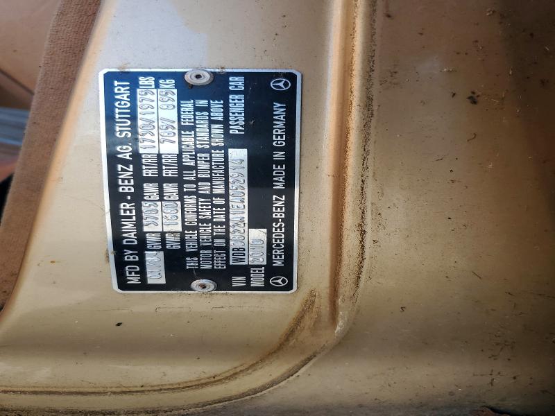 54732826 :رقم المزاد ، WDBDB22A1EA052914 vin ، 1984 Mercedes-benz 190 مزاد بيع