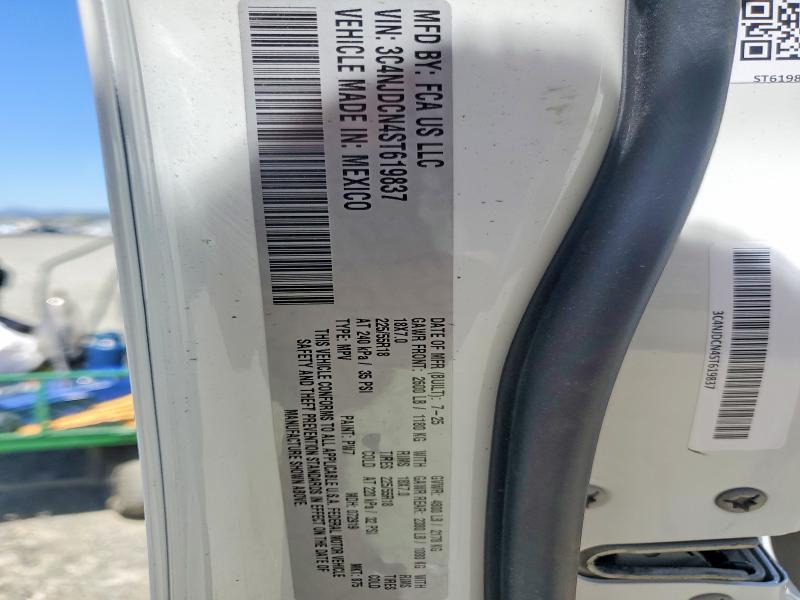 2025 Jeep Compass მანქანა იყიდება აუქციონზე, vin: 3C4NJDCN4ST619837, აუქციონის ნომერი: 53588656
