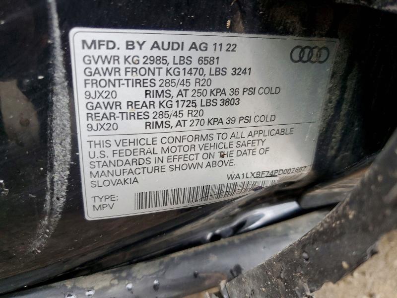 53064226 :رقم المزاد ، WA1LXBF74PD007667 vin ، 2023 Audi Q7 مزاد بيع