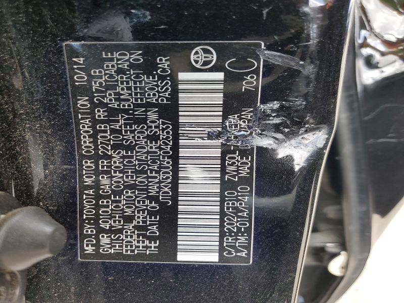 Продажа на аукционе авто 2015 Toyota Prius, vin: JTDKN3DU6F0423537, номер лота: 54553626