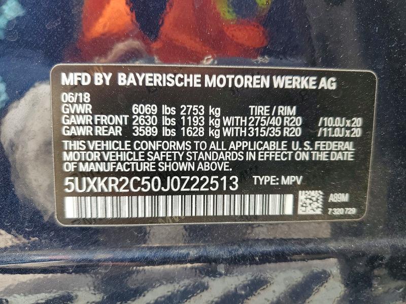 Продажа на аукционе авто 2018 Bmw X5, vin: 5UXKR2C50J0Z22513, номер лота: 53553326