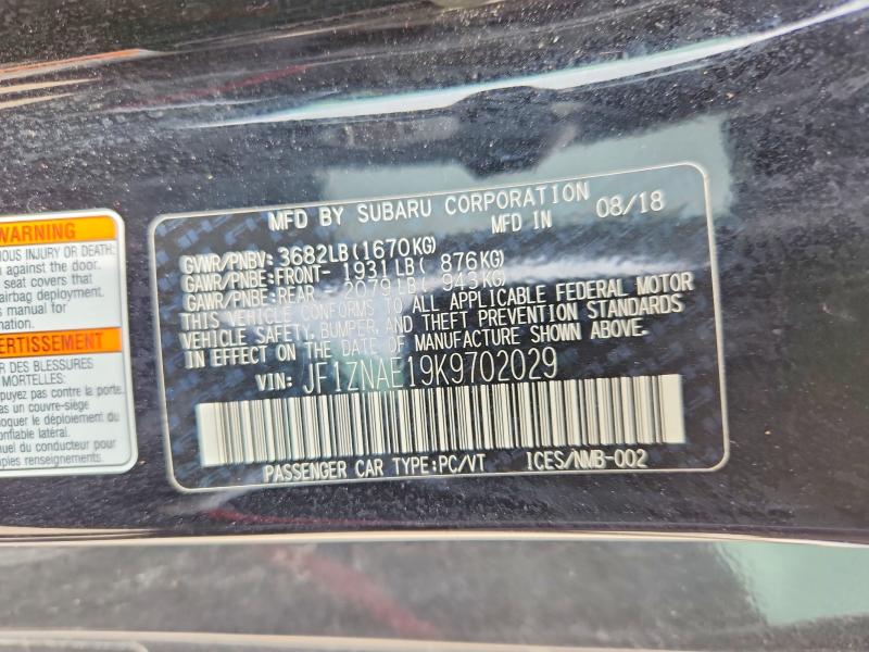 Продажа на аукционе авто 2019 Toyota 86, vin: JF1ZNAE19K9702029, номер лота: 51558486