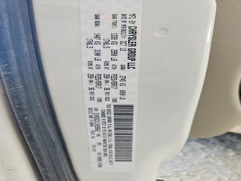 52673526 :رقم المزاد ، 2C4RDGCG1DR599662 vin ، 2013 Dodge Grand Caravan مزاد بيع