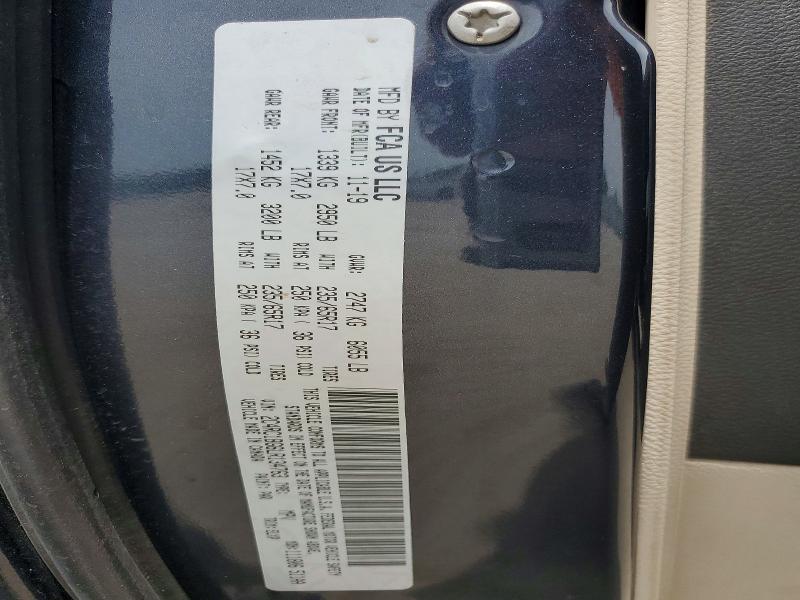 52473966 :رقم المزاد ، 2C4RC1BG6LR134763 vin ، 2020 Chrysler Pacifica مزاد بيع