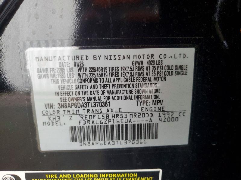 Продажа на аукционе авто 2026 Nissan Kicks, vin: 3N8AP6DA3TL370361, номер лота: 55352896