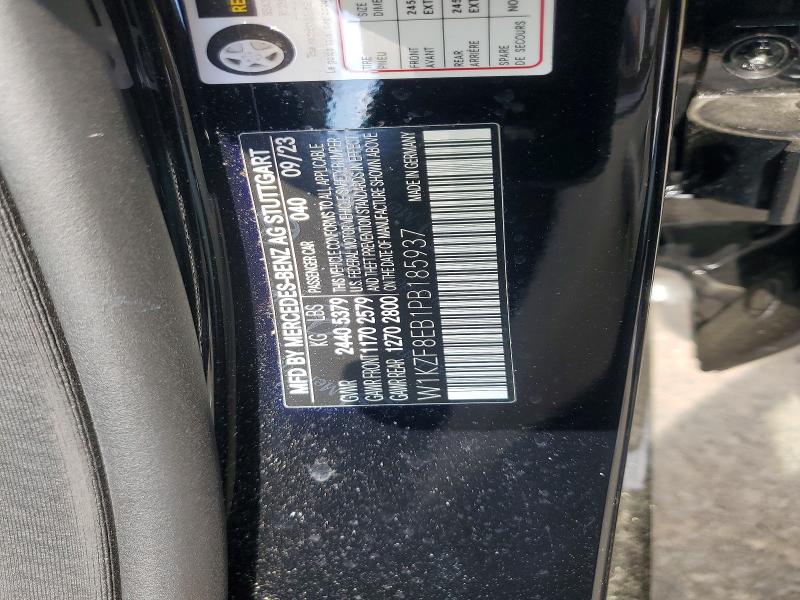 48542526 :رقم المزاد ، W1KZF8EB1PB185937 vin ، 2023 Mercedes-benz E مزاد بيع