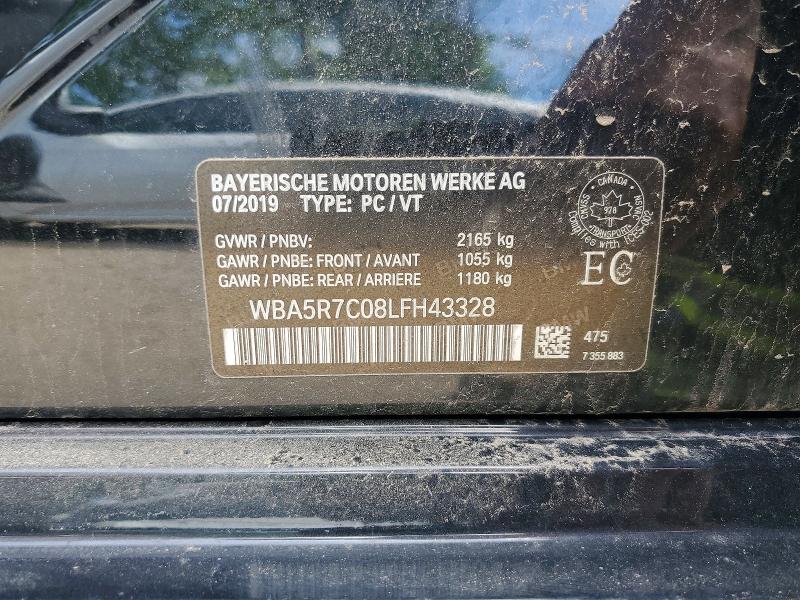 Aukcja sprzedaży 2020 Bmw 330xi, vin: WBA5R7C08LFH43328, numer aukcji: 52549016