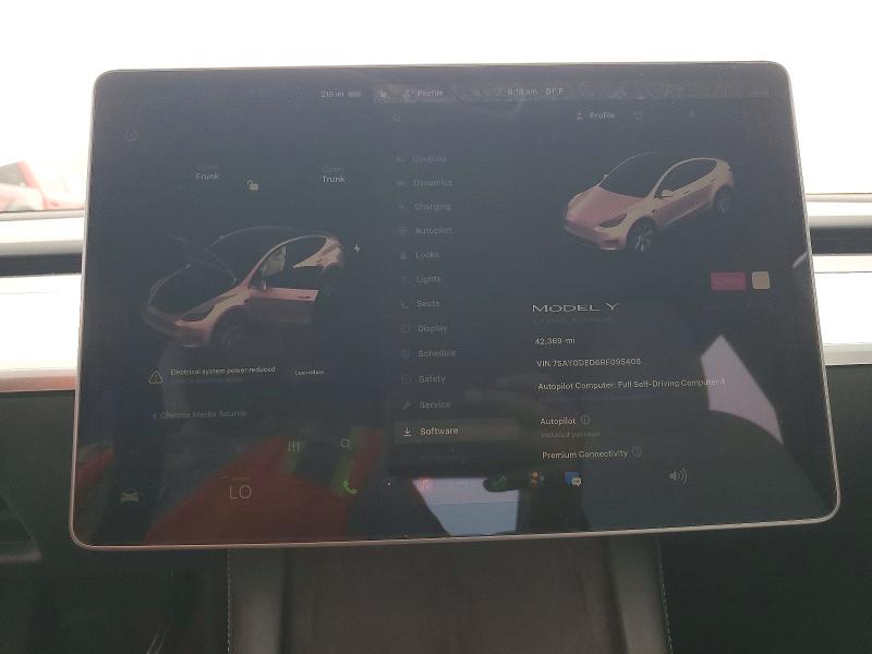 Продажа на аукционе авто 2024 Tesla Model Y, vin: 7SAYGDED6RF095408, номер лота: 52037256