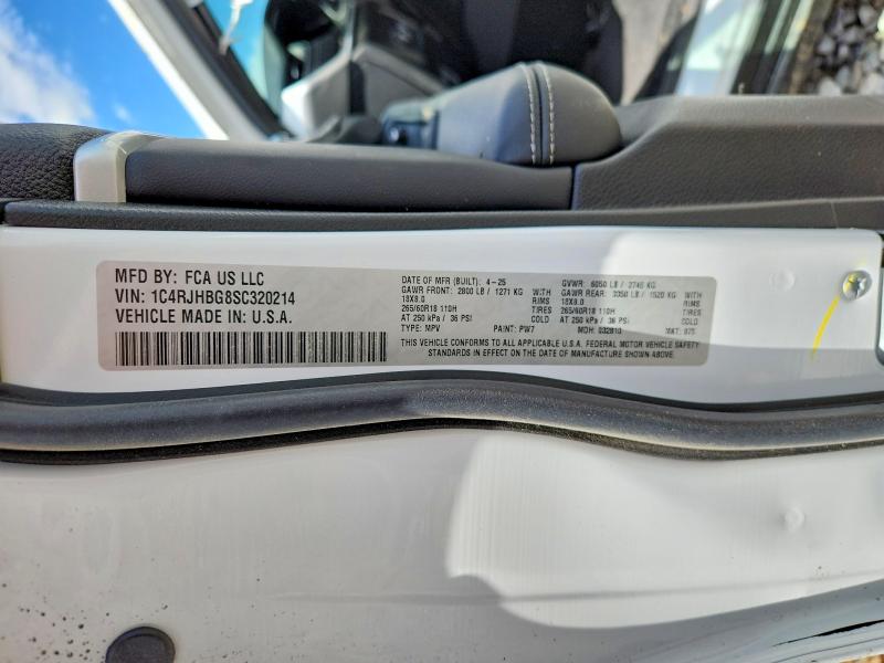 Aukcja sprzedaży 2025 Jeep Grand Cherokee, vin: 1C4RJHBG8SC320214, numer aukcji: 52534886