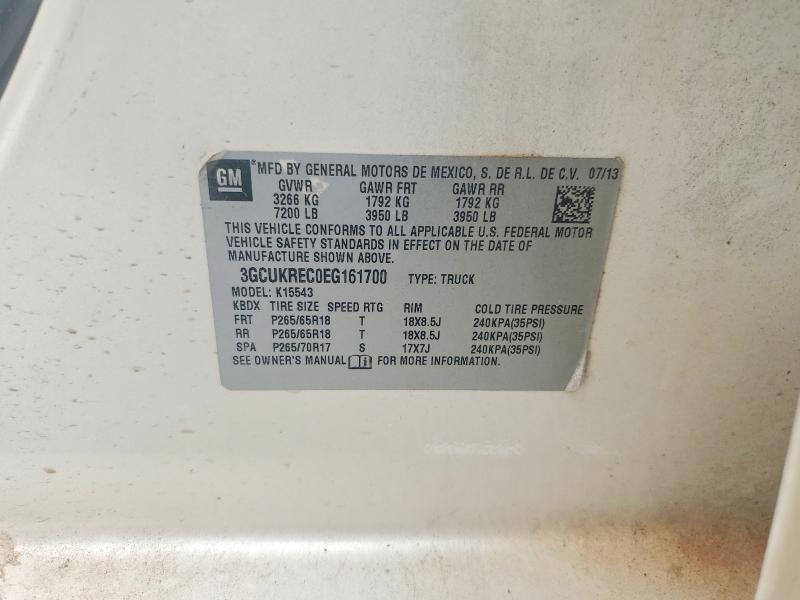 54112656 :رقم المزاد ، 3GCUKREC0EG161700 vin ، 2014 Chevrolet Silverado مزاد بيع