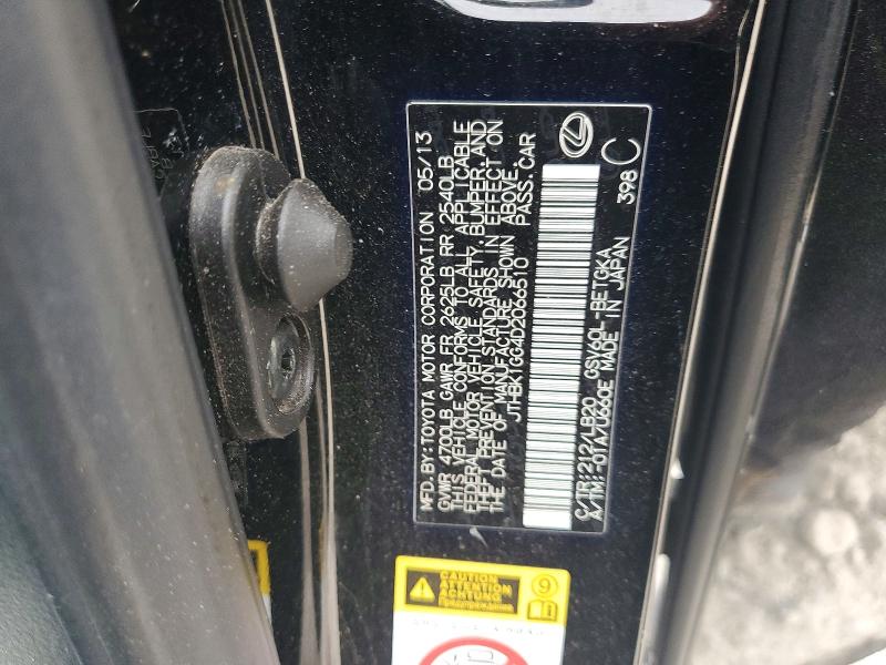 Aukcja sprzedaży 2013 Lexus Es, vin: JTHBK1GG4D2066510, numer aukcji: 54837796