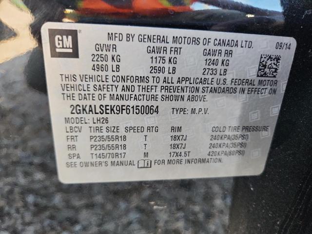 Продажа на аукционе авто 2015 Gmc Terrain, vin: 2GKALSEK9F6150064, номер лота: 53548856