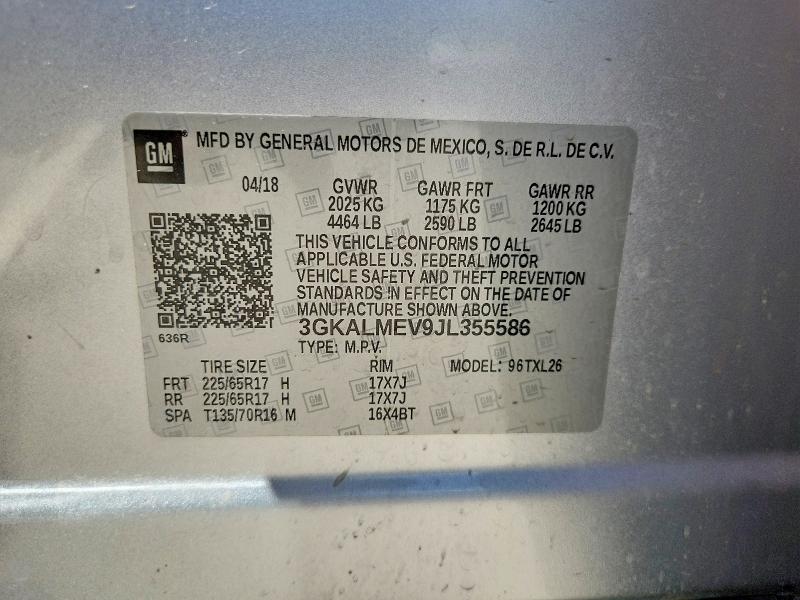 Продажа на аукционе авто 2018 Gmc Terrain, vin: 3GKALMEV9JL355586, номер лота: 53415376