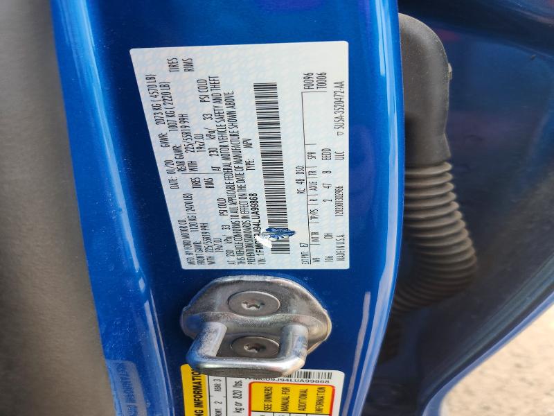 Aukcja sprzedaży 2020 Ford Escape, vin: 1FMCU9J94LUA99868, numer aukcji: 53785306