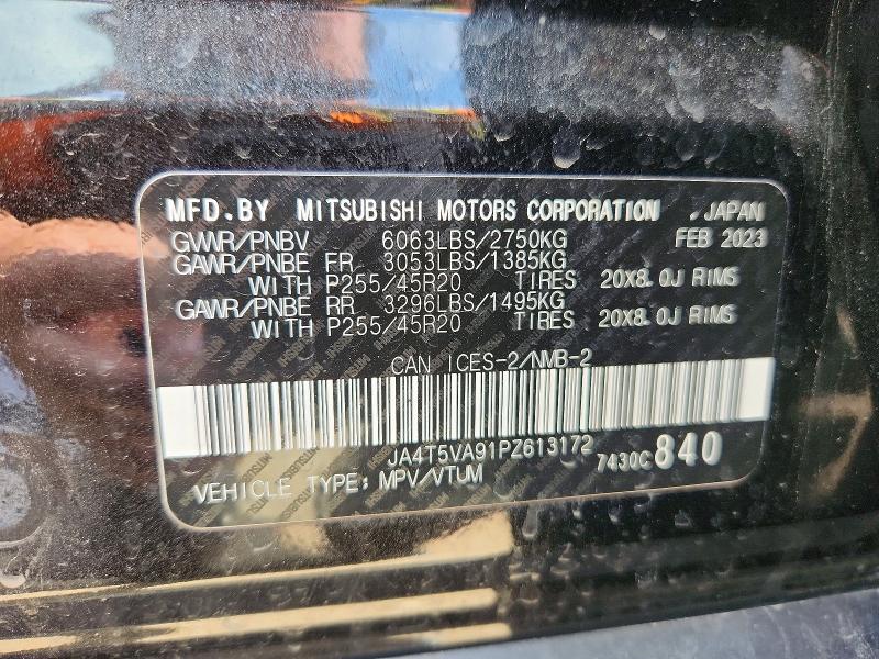 Продажа на аукционе авто 2023 Mitsubishi Outlander, vin: JA4T5VA91PZ613172, номер лота: 52206756