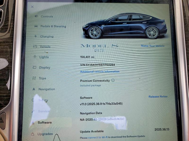 Продажа на аукционе авто 2014 Tesla Model S, vin: 5YJSA1H15EFP50284, номер лота: 54201356