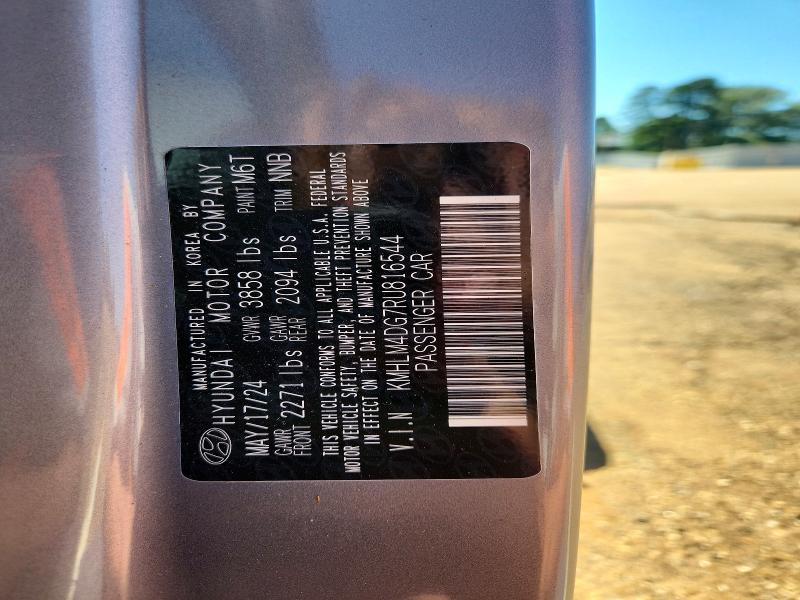 53104986 :رقم المزاد ، KMHLM4DG7RU816544 vin ، 2024 Hyundai Elantra مزاد بيع