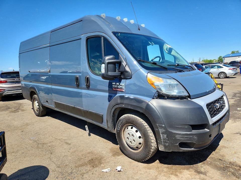 2019 Ram Promaster 3500 მანქანა იყიდება აუქციონზე, vin: 3C6URVJG4KE552019, აუქციონის ნომერი: 52885276