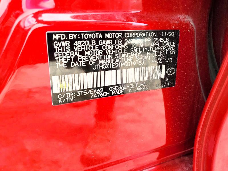 Продаж на аукціоні авто 2021 Lexus Is, vin: JTHGZ1E21M5019183, номер лоту: 53200466