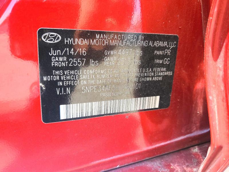 Продажа на аукционе авто 2017 Hyundai Sonata, vin: 5NPE34AF5HH460101, номер лота: 79928695