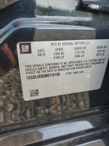 51838736 :رقم المزاد ، 1G6DL5ED2B0115190 vin ، 2011 Cadillac Cts مزاد بيع
