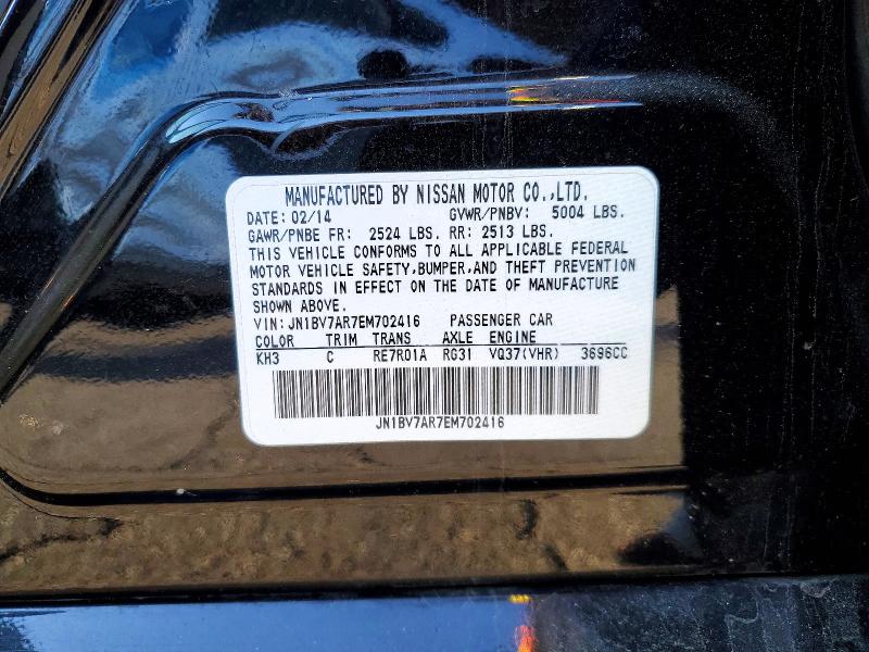 Продажа на аукционе авто 2014 Infiniti Q50, vin: JN1BV7AR7EM702416, номер лота: 52095956