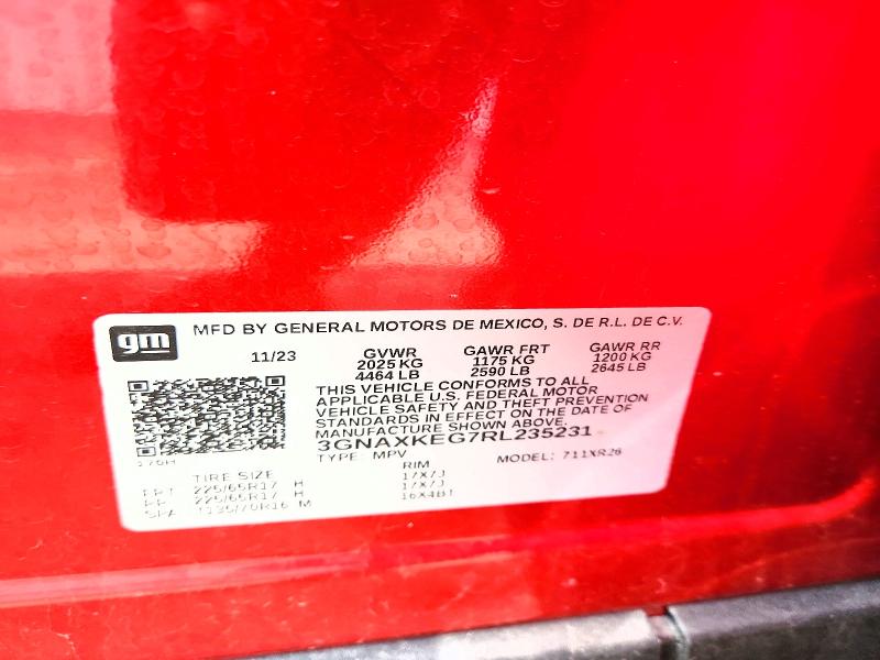 Aukcja sprzedaży 2024 Chevrolet Equinox, vin: 3GNAXKEG7RL235231, numer aukcji: 53761136