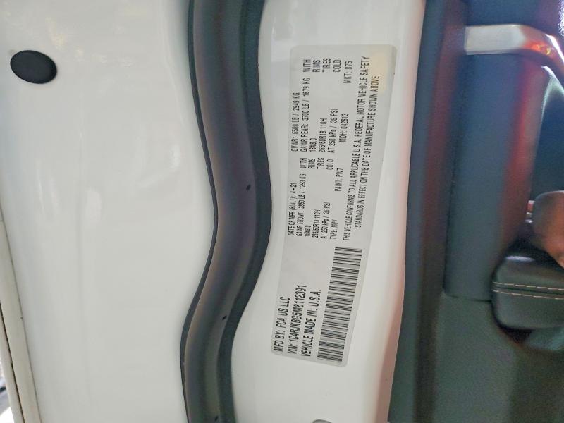 52650636 :رقم المزاد ، 1C4RJKBG5M8112391 vin ، 2021 Jeep Grand Cherokee مزاد بيع