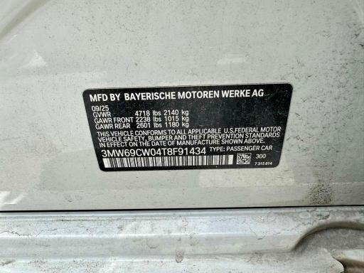 Продажа на аукционе авто 2026 Bmw 330i, vin: 3MW69CW04T8F91434, номер лота: 53580656