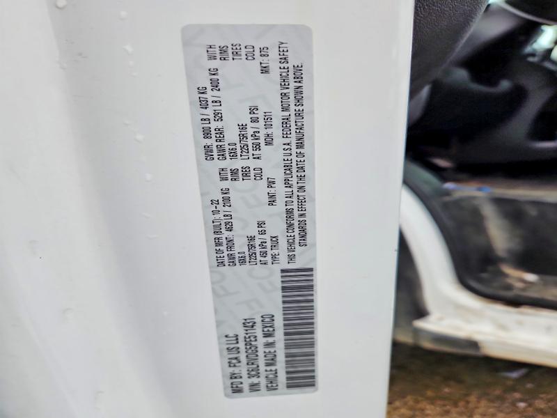 Aukcja sprzedaży 2023 Ram Promaster 2500, vin: 3C6LRVDG5PE511431, numer aukcji: 55160636
