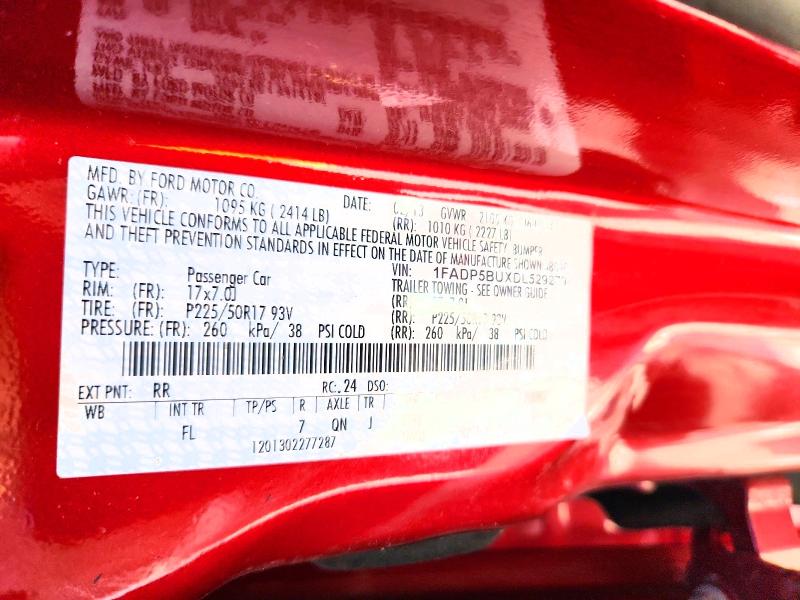 52996466 :رقم المزاد ، 1FADP5BUXDL529279 vin ، 2013 Ford C-max مزاد بيع