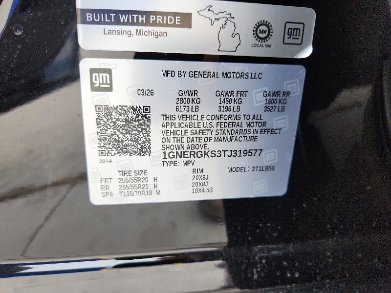 Продаж на аукціоні авто 2026 Chevrolet Traverse, vin: 1GNERGKS3TJ319577, номер лоту: 55589266